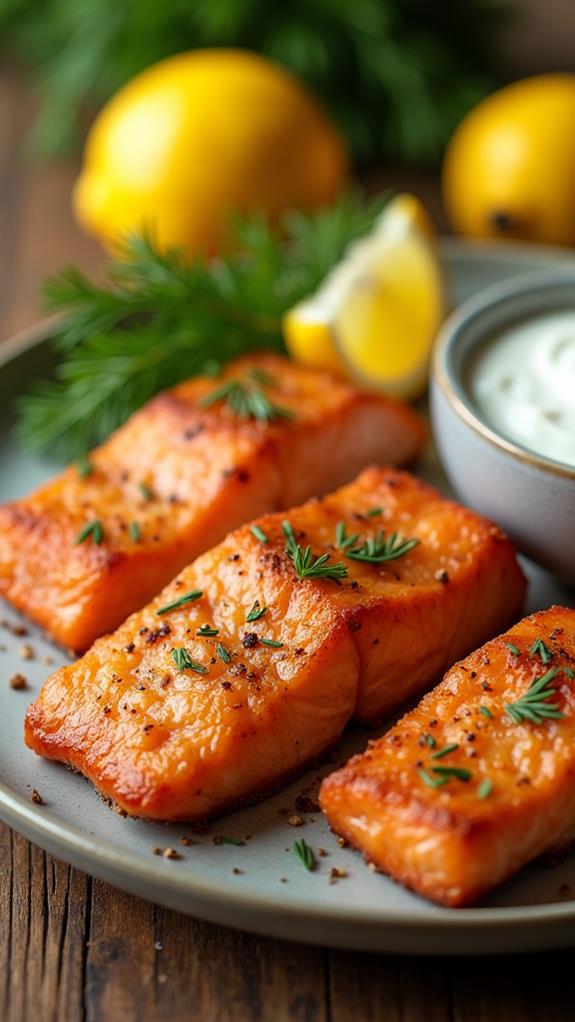 crispy air fryer salmon