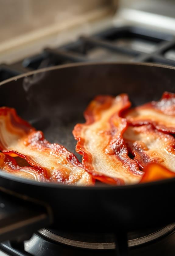 crispy bacon skillet cooking