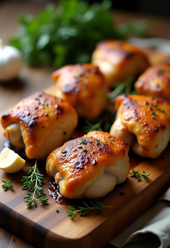 crispy baked chicken thighs