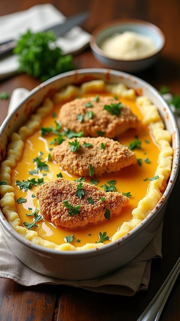 crispy chicken mashed potato casserole