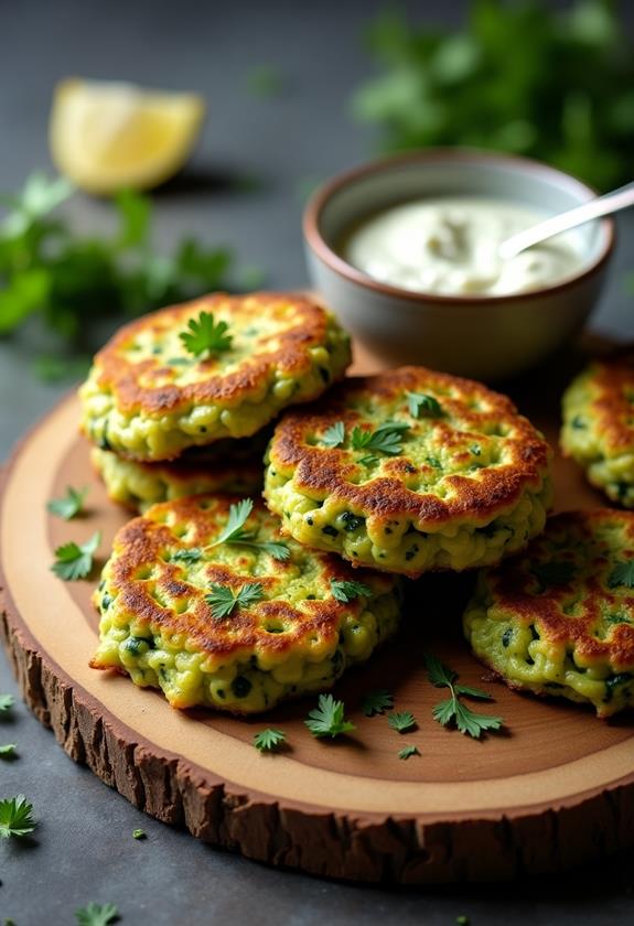 crispy zucchini patties recipe