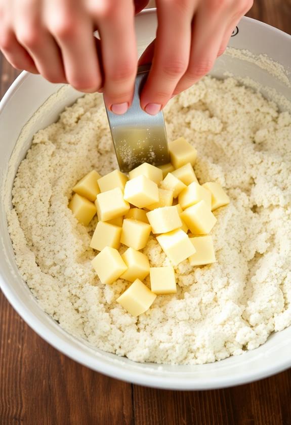 cut butter into mixture