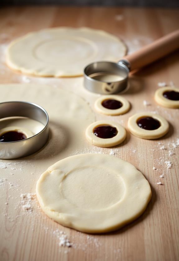 cut dough into shapes