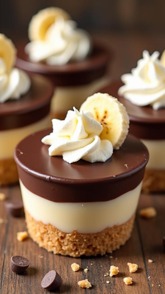 decadent banana pudding cups