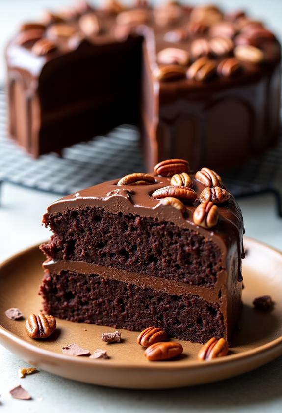 decadent chocolate pecan dessert