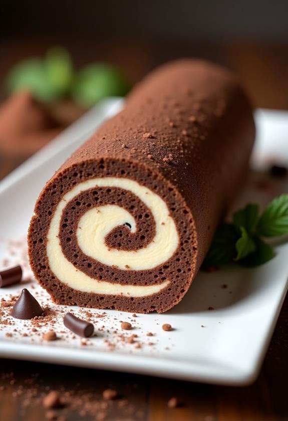 decadent chocolate roll recipe