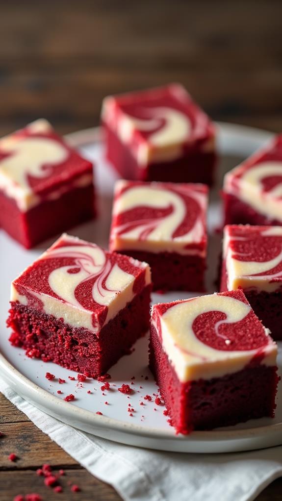 decadent red velvet brownies