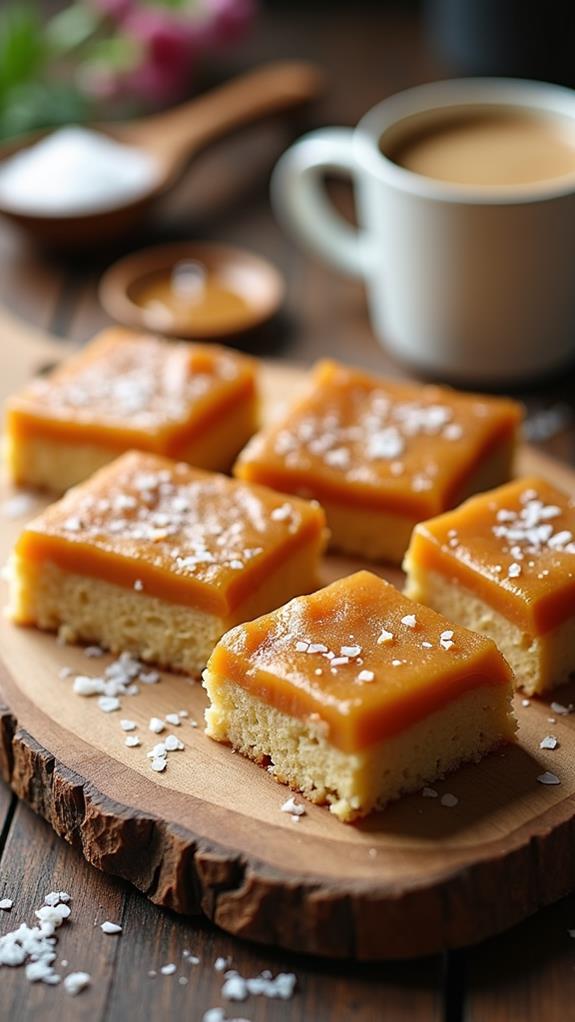 decadent salted caramel bars