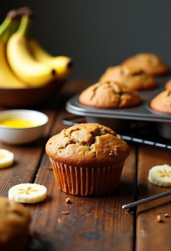 delicious banana bread muffins