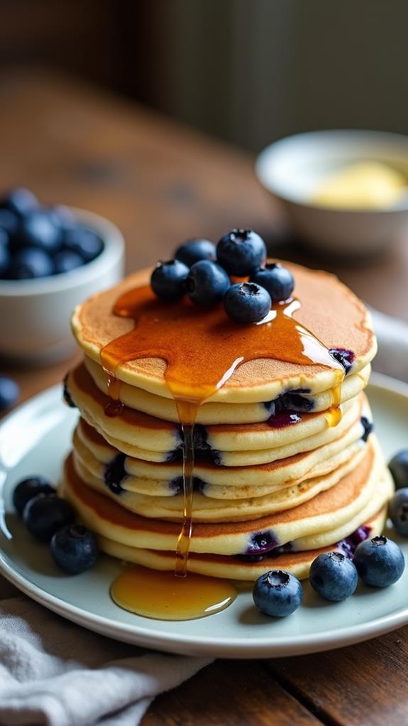 delicious blueberry pancakes recipe