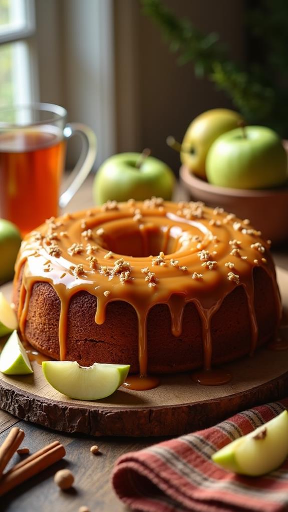 delicious caramel apple cake