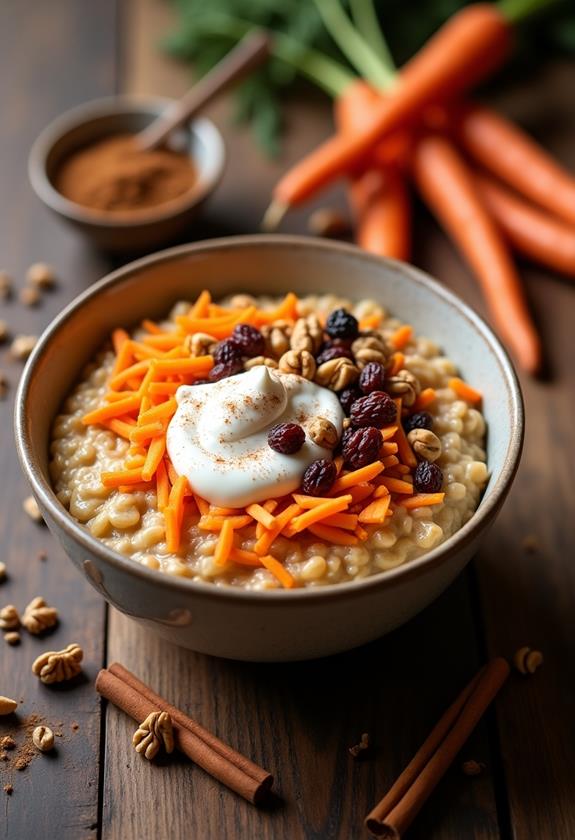 delicious carrot cake oatmeal