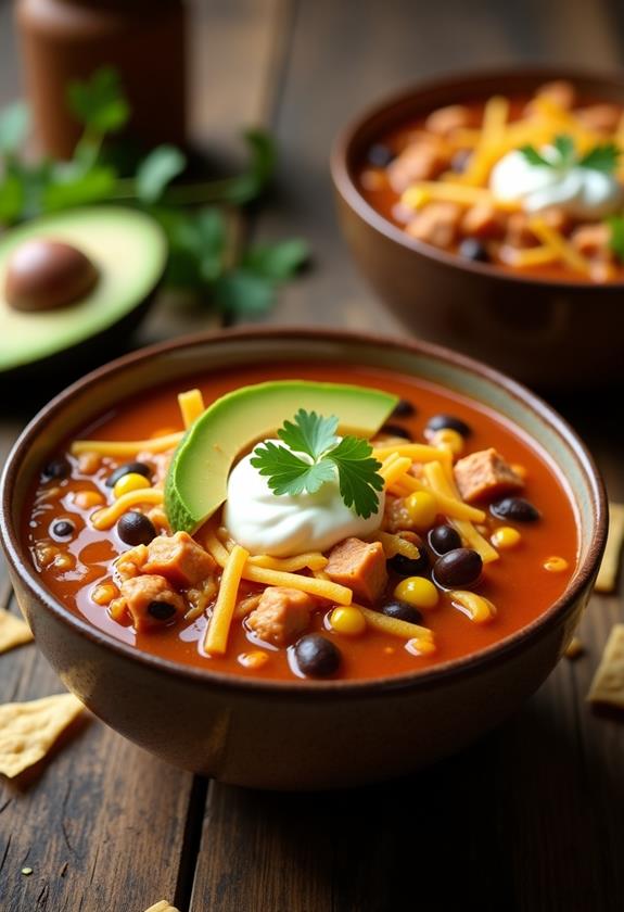 delicious chicken enchilada soup