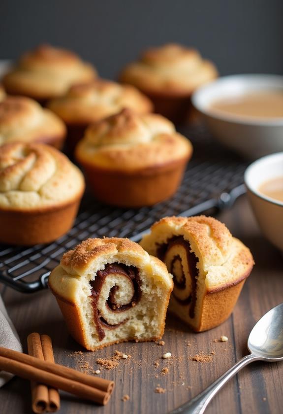 delicious cinnamon roll muffins