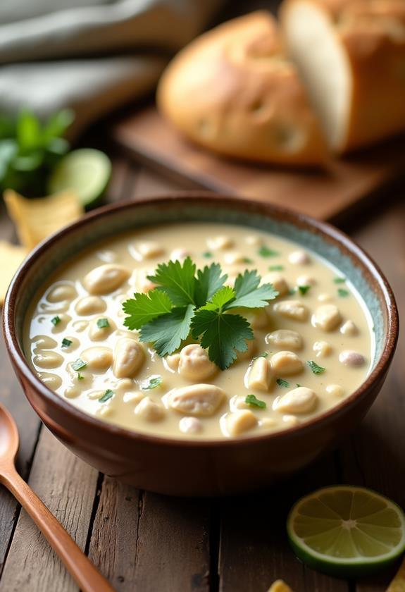 delicious creamy chicken chili