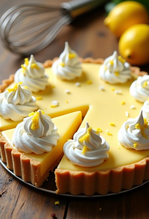 delicious creamy lemon pie