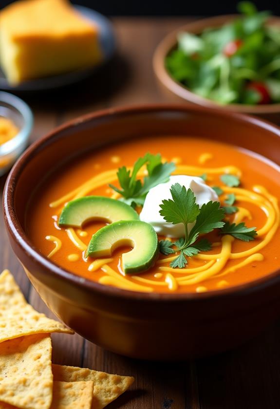 delicious creamy taco soup