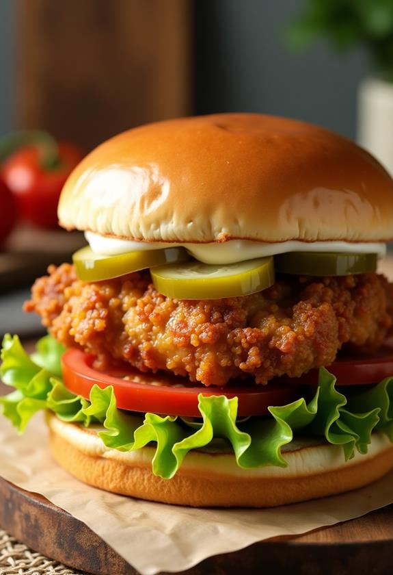 delicious crispy chicken sandwich