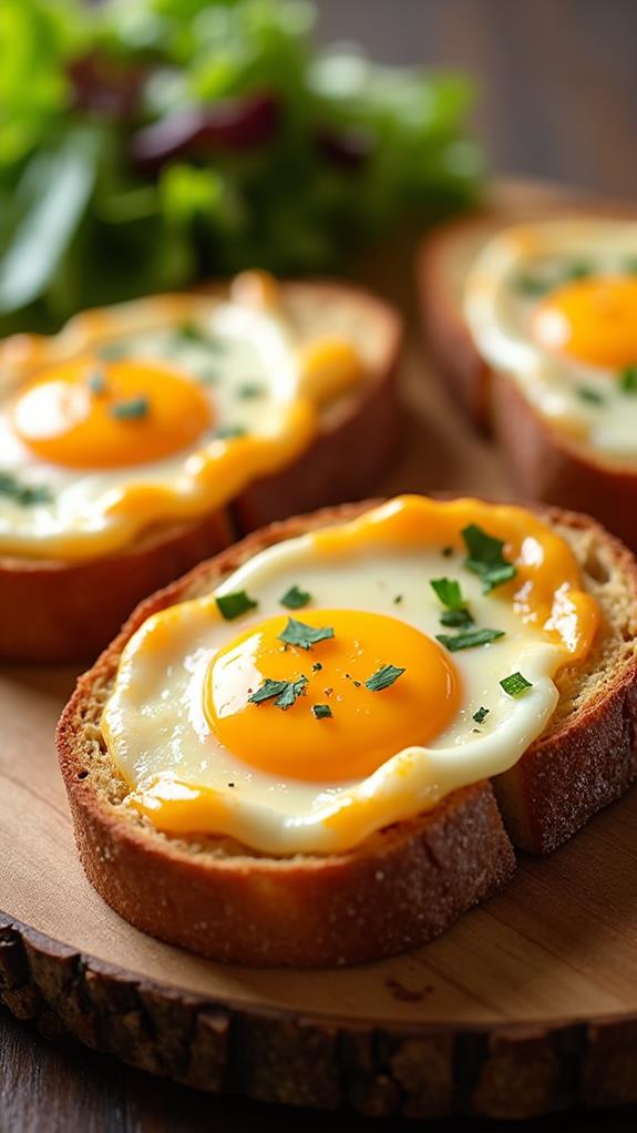 delicious egg cheese toasts