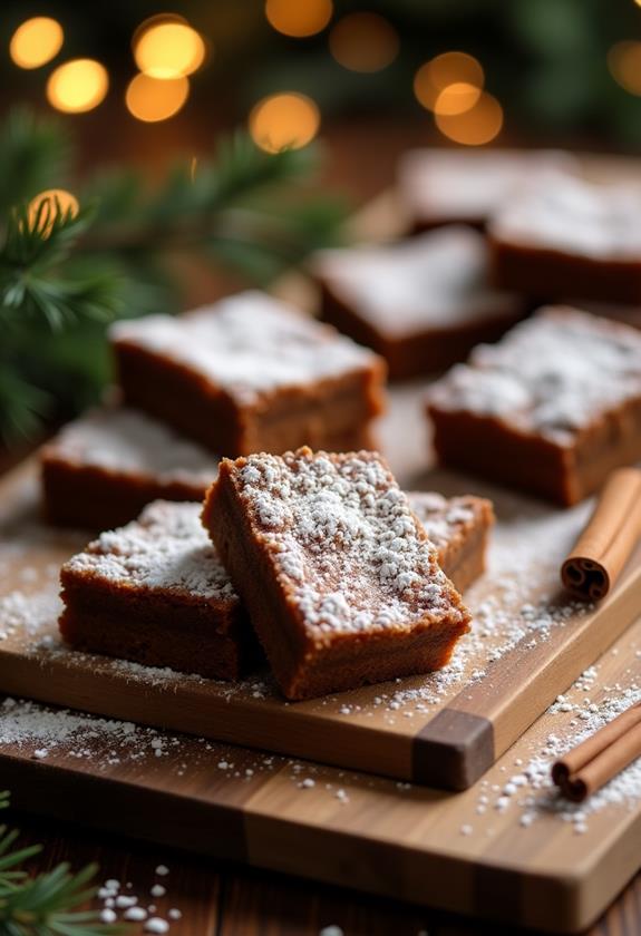 delicious gingerbread cookie bars