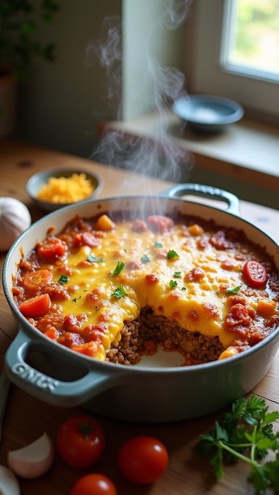 delicious hamburger casserole recipe