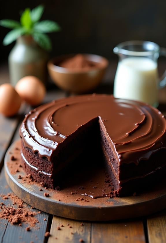 delicious homemade chocolate cake