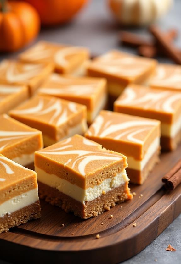 delicious pumpkin cheesecake bars