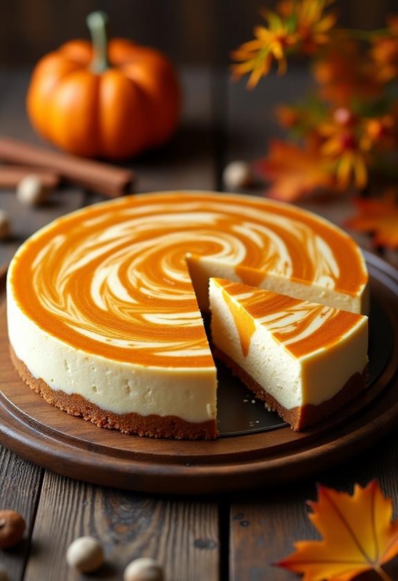 delicious pumpkin cheesecake delight