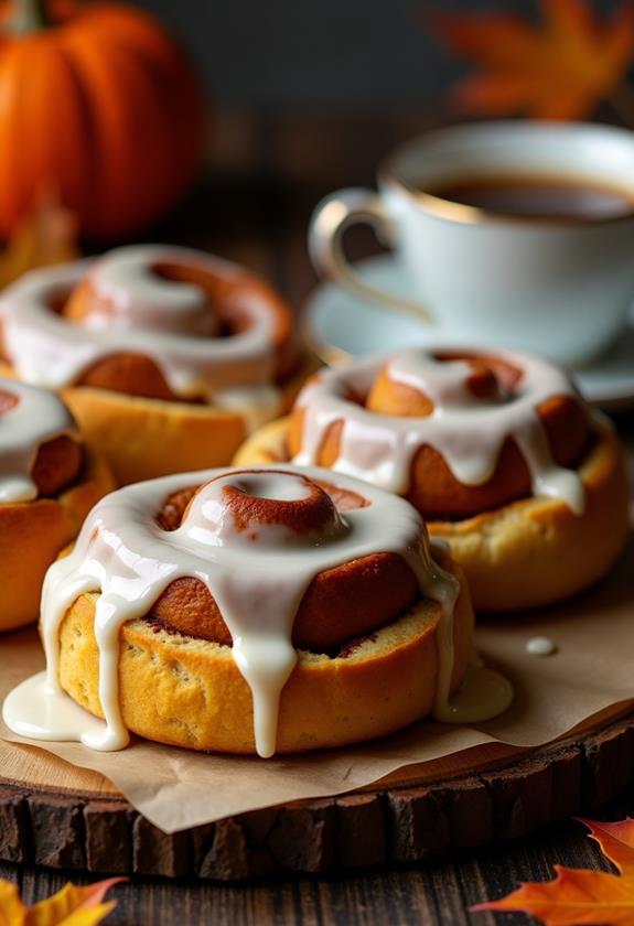 delicious pumpkin cinnamon rolls