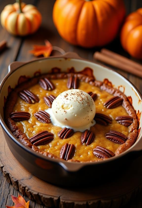 delicious pumpkin pecan dessert