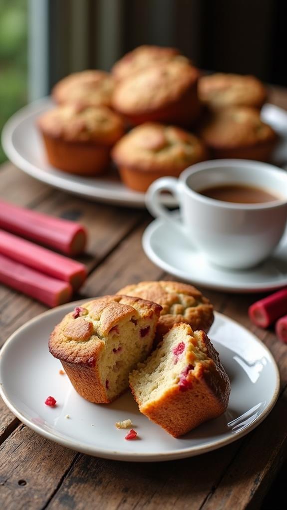 delicious rhubarb muffins recipe