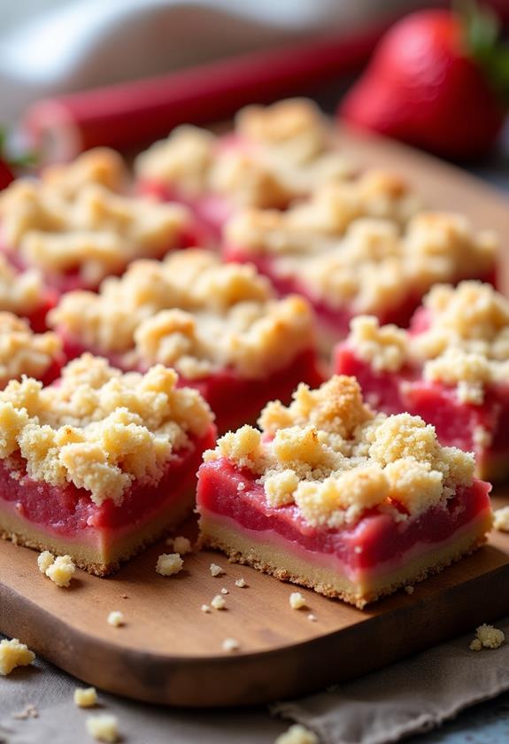 delicious strawberry rhubarb dessert