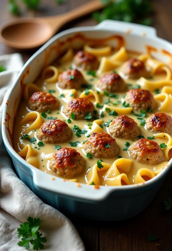 delicious swedish meatball casserole