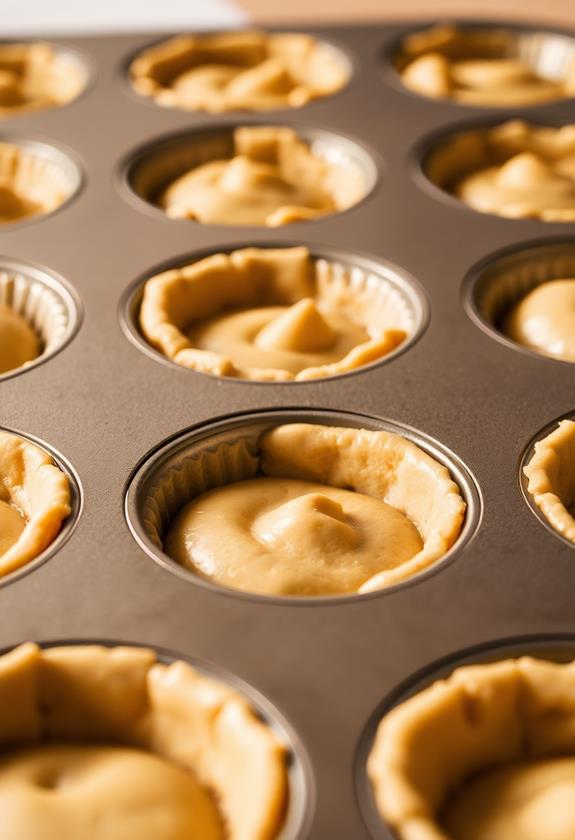 dough wells in tin