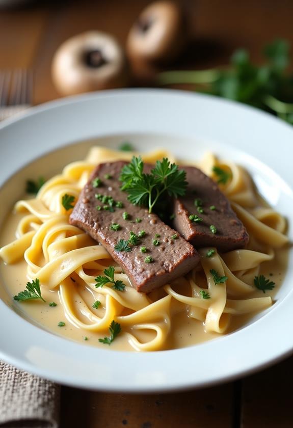 easy beef stroganoff recipe