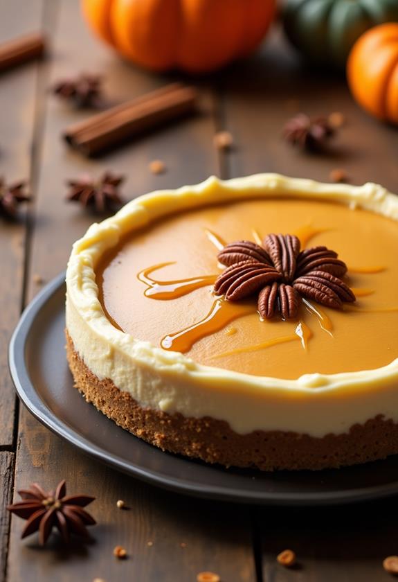 easy no bake pumpkin cheesecake