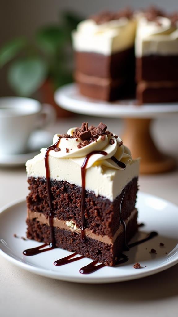 espresso mocha poke cake