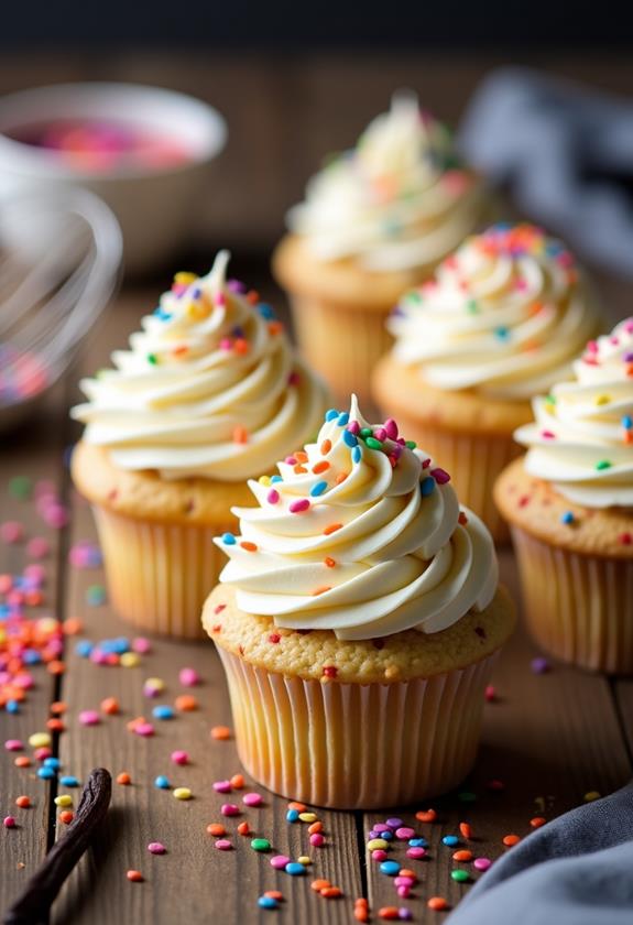 festive confetti cupcake recipe