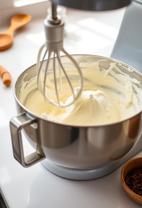 fluffy cream cheese mixture