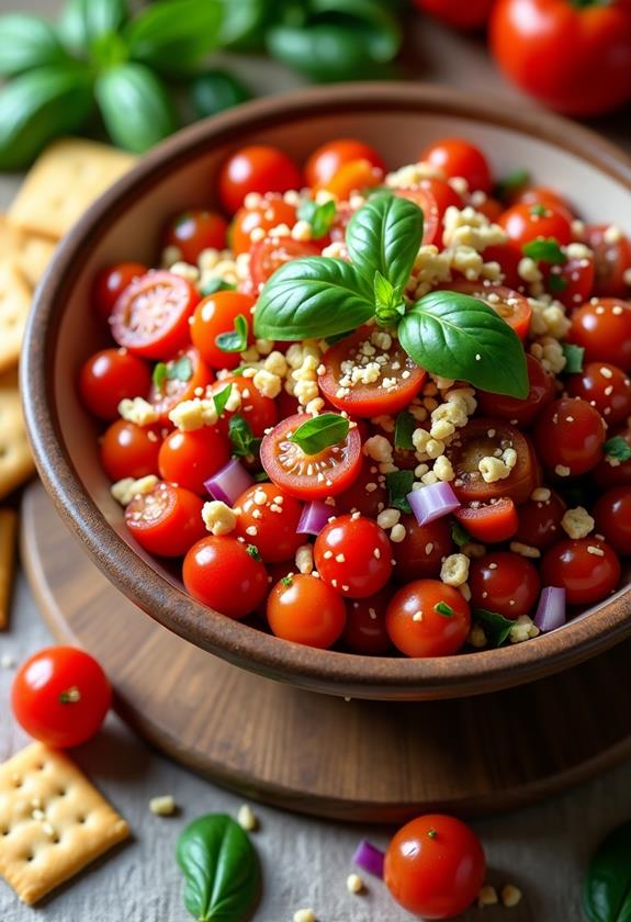 fresh tomato cracker salad