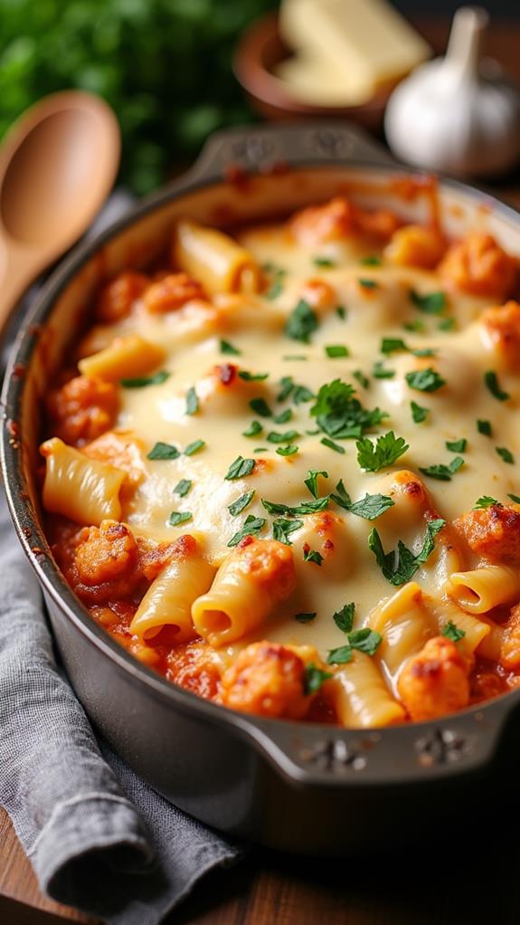 garlic parmesan chicken pasta