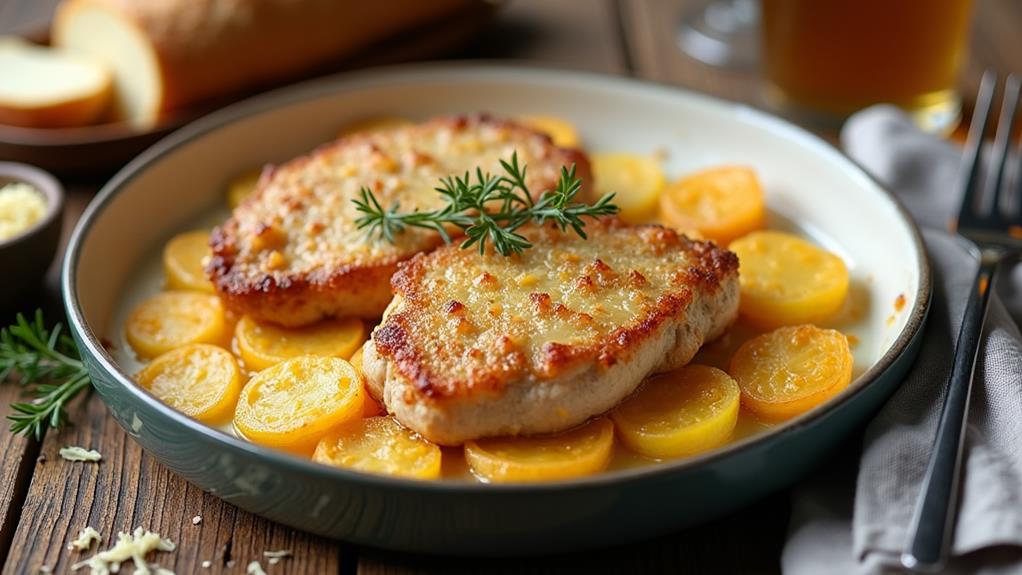 garlic parmesan pork chops