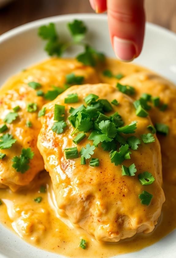 garnish with chopped cilantro