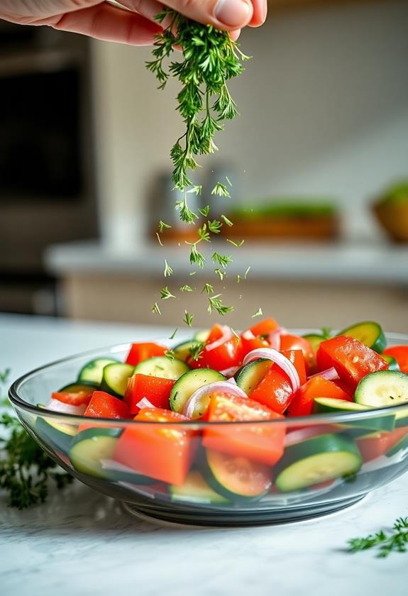 garnish with dill parsley