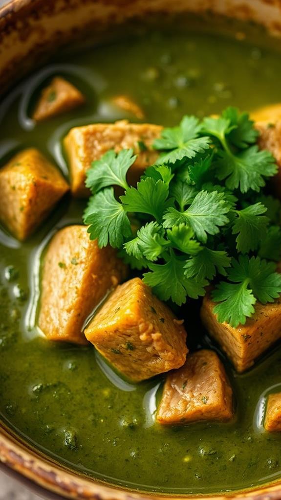 garnish with fresh cilantro