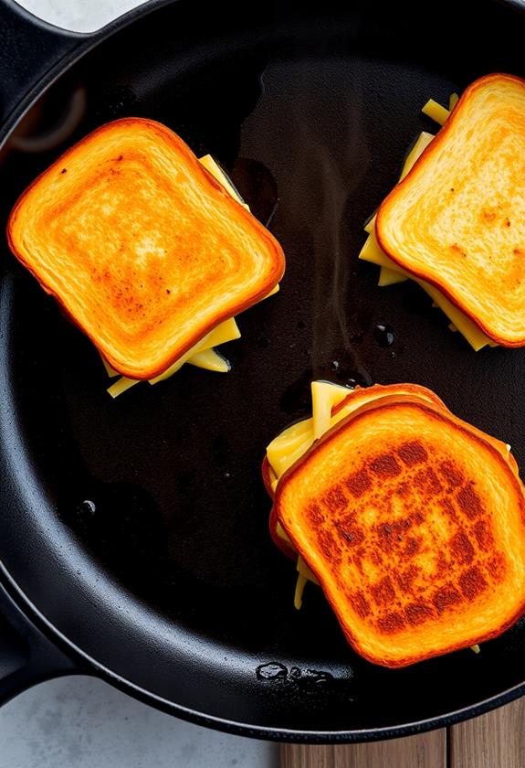 grill sandwiches until golden