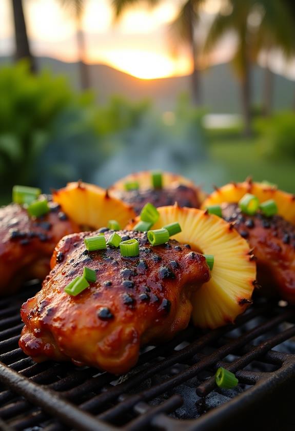 grilled hawaiian marinated chicken