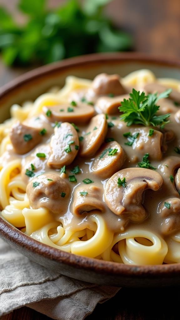 ground beef stroganoff recipe