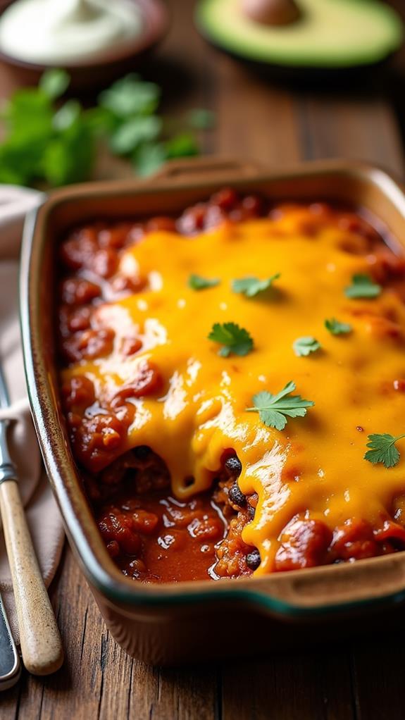 hearty enchilada casserole recipe