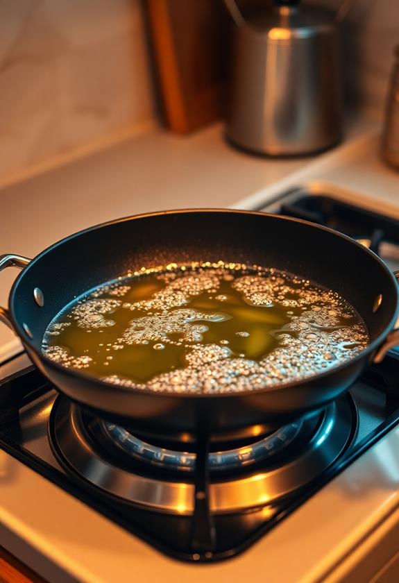 heat oil in skillet